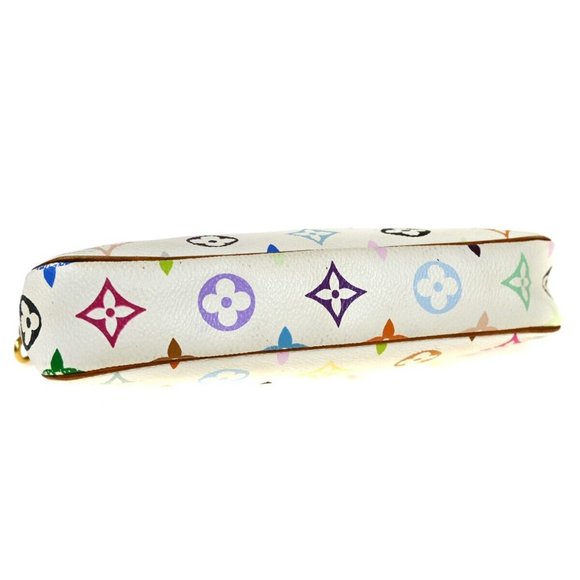 LOUIS VUITTON Pochette Accessoires Hand Bag Monogram Multi White M92649 - Picture 15 of 16